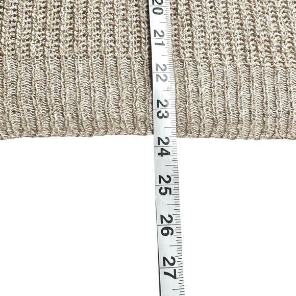 Brandy Melville | Women | Tan Wool Blend Sheer Loose Knit LS Sweater | One Size - Picture 8 of 10